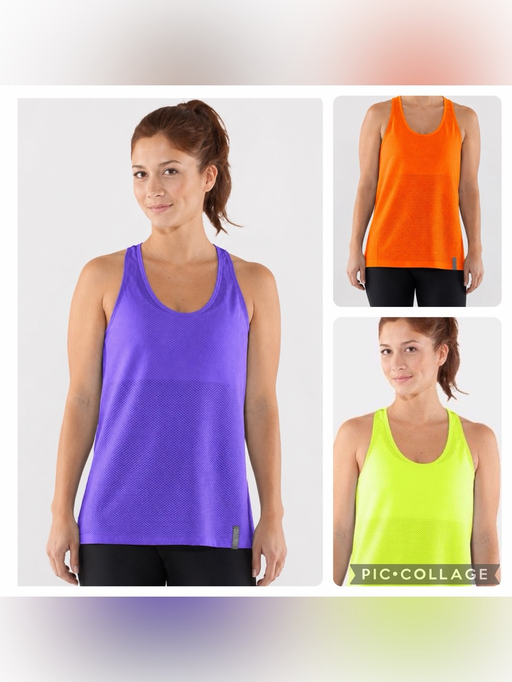 (3) Under Armour Women's Fly-By Stretch Mesh Tank Bundle.